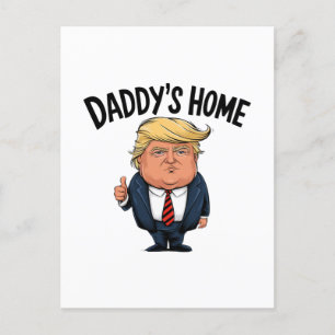 Postal Festiva Trump le devuelve a Estados Unidos a casa de papá