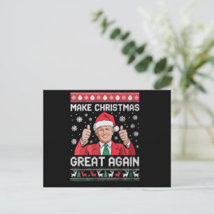 Postal Festiva Trump Pajama vuelve a hacer grandes a los Navidade