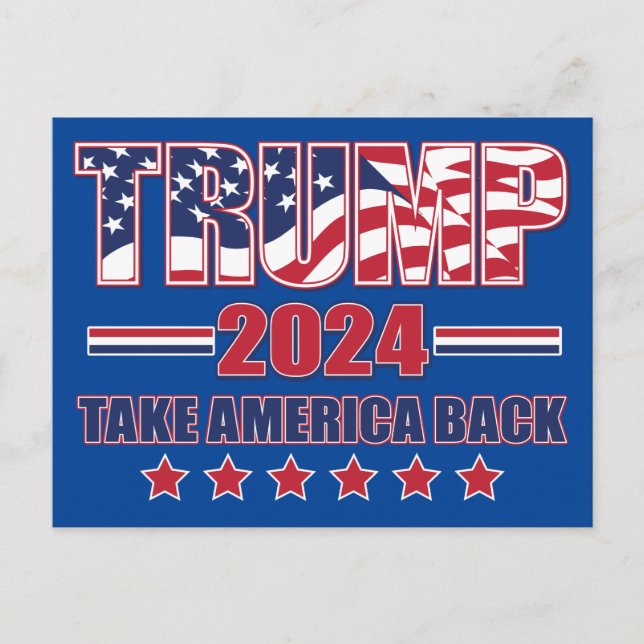 Postal Festiva Trump: Recuperar a Estados Unidos (Anverso)