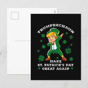Postal Festiva Trump vuelve a ser gracioso el día de San Patricio