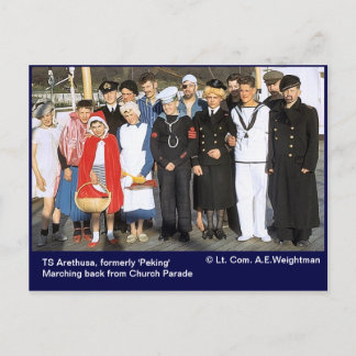 Postal Festiva TS Arethusa, ex Navidades de Pekín