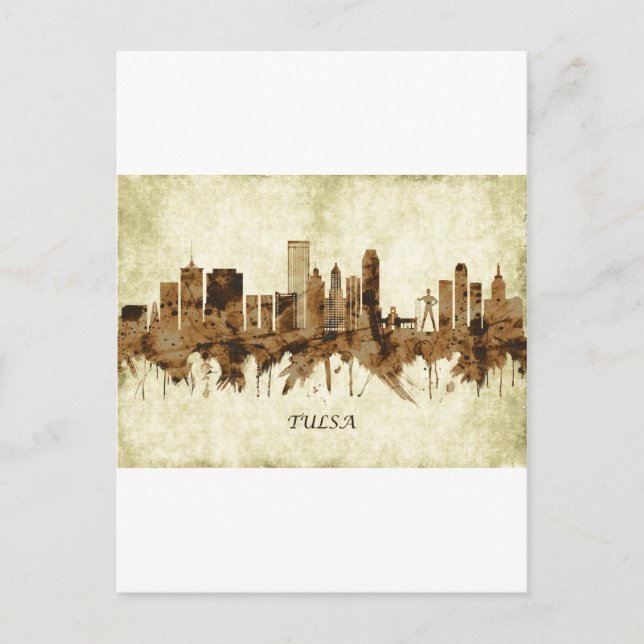 Postal Festiva Tulsa Oklahoma Cityscape (Anverso)
