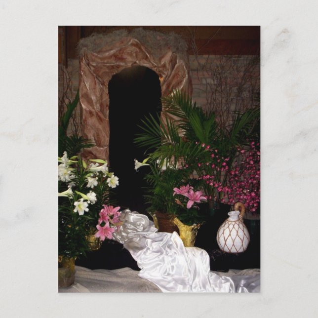 Postal Festiva Tumba vacía de Pascua (Anverso)