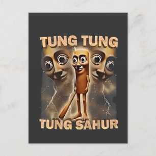 Postal Festiva Tung tung tung sahur Brainrot Meme
