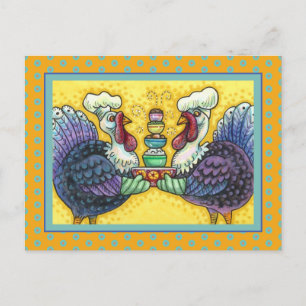 POSTAL FESTIVA TURQUÍA Y TODAS LAS FIJAS, GRACIAS A LAS AVES