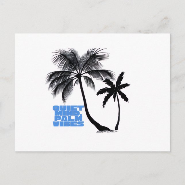 Postal Festiva Two Palm Trees Wall Art | Tropical Minimalist (Anverso)