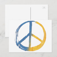 Ucraniano - Rótulo de símbolo de PAZ Ucrania tiñe