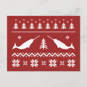 Postal Festiva Ugly Narwhal Christmas Sweater