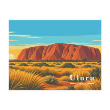 Uluru Australia Viaje Vintage