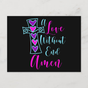 Postal Festiva Un Amor Sin Fin Amen Inspirado Por Jesús Cita A Ch