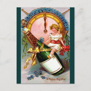 Postal Festiva Un Año Nuevo Feliz