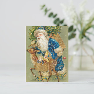 Postal Festiva Un arte vintage navideño