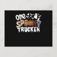 Un camionero espeluznante de Halloween leopardo gr