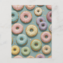 Postal Festiva Un caprichoso Pastel Donut Dream