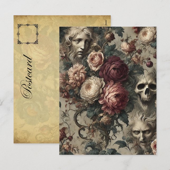 Postal Festiva Un florecimiento a tener - Victoria gótica (Anverso / Reverso)