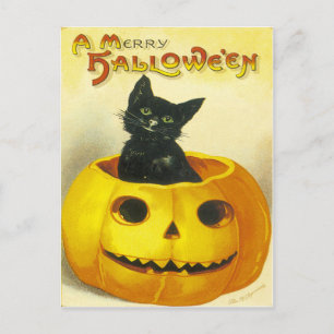 Postal Festiva Un Hallowe de Feliz