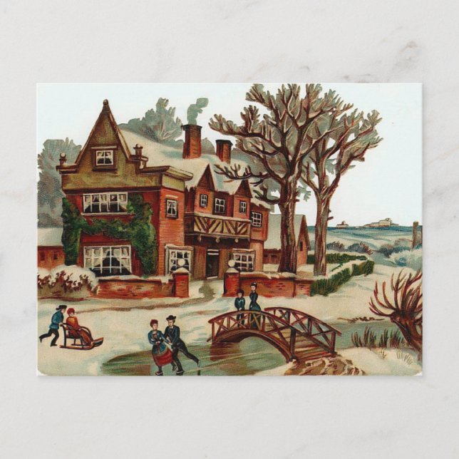 Postal Festiva Un lugar para los Navidades (Anverso)