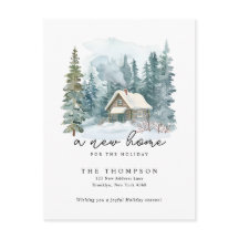 Un Nuevo Hogar Invierno Caligrafía Manuscrito Muda