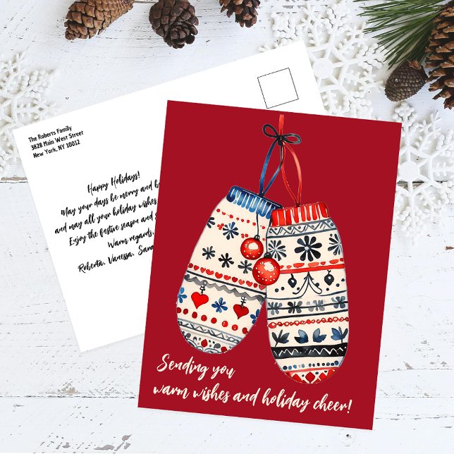 Postal Festiva Un par de Navidades cómodos de punto milla (Subido por el creador)
