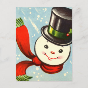Postal Festiva Un pequeño retro jocoso