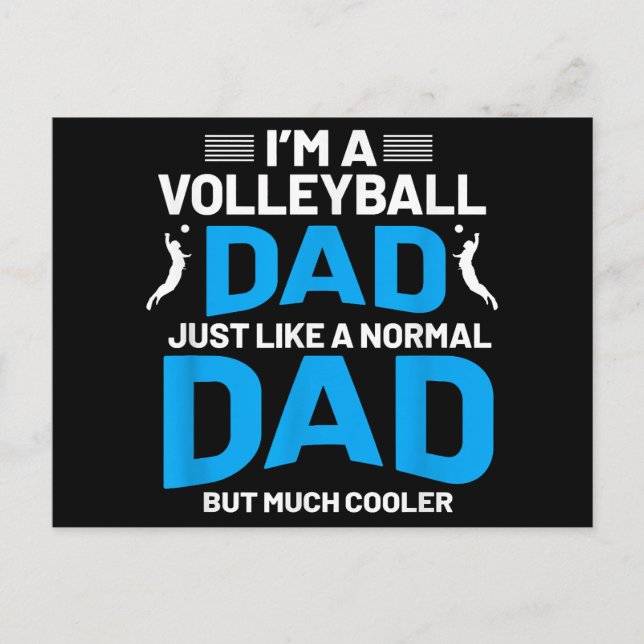 Postal Festiva Un regalo divertido de voleibol para hombres y muj (Anverso)
