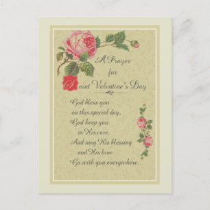 Postal Festiva Un rezo para el día de San Valentín del St.