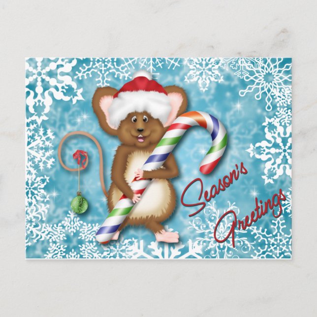 Postal Festiva ¡Un saludo de temporada músculo! (Anverso)