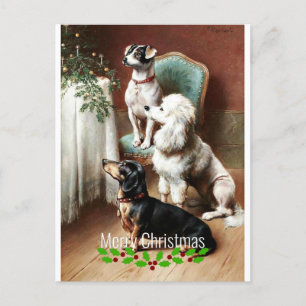 Postal Festiva Un trato a los Navidades, arte fino