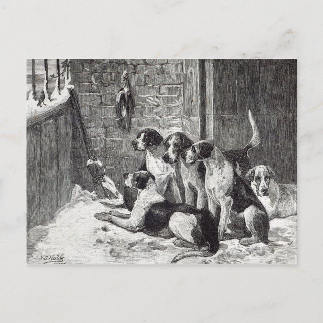 Postal Festiva Un villancico del navidad, a partir de la "hora (Anverso)