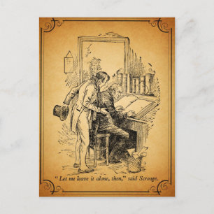 Postal Festiva Un villancico del navidad: Déjelo solo