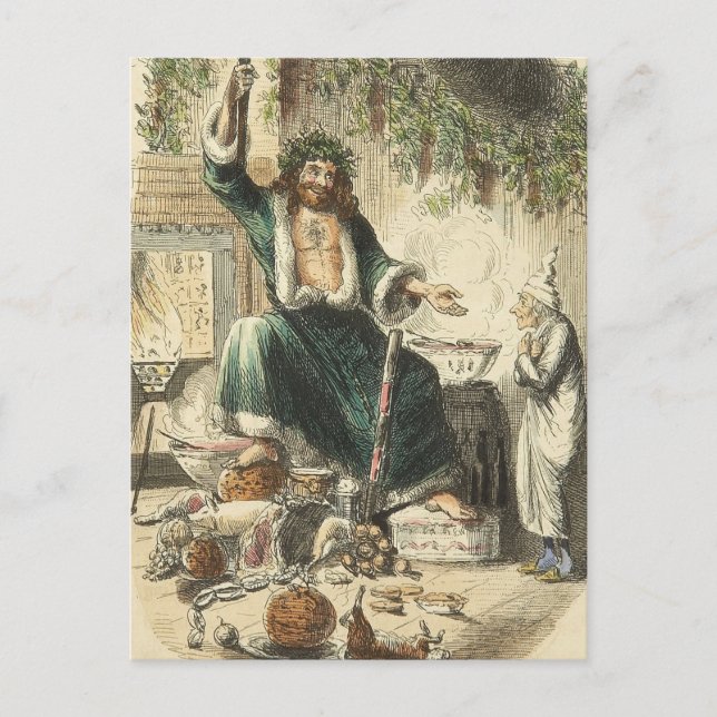 Postal Festiva Un villancico del navidad: El tercer visitante de (Anverso)