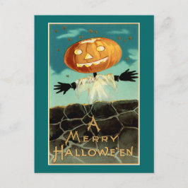 Postal Festiva Una Feliz Halloween