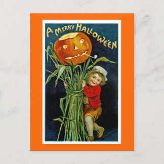 Postal Festiva Una Feliz Halloween