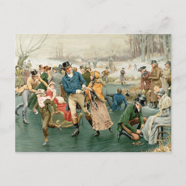 Postal Festiva Una Feliz Navidad, de los Años Anuales, 1907 (Anverso)