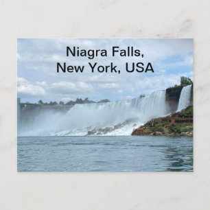 Postal Festiva Una foto de las cataratas del Niagra del lado de N