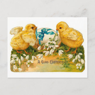 Postal Festiva Una maravillosa Pascua Vintage