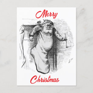 Postal Festiva Una media llena (1879) por Thomas Nast. 