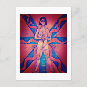 Postal Festiva Una mujer sabia