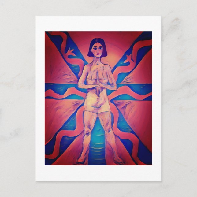 Postal Festiva Una mujer sabia (Anverso)