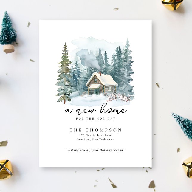 Postal Festiva Una nueva caligrafía de escritura a mano en el hog (Subido por el creador)