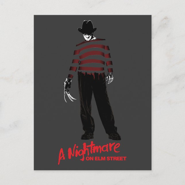 Postal Festiva Una pesadilla en Elm Street | Freddy Krueger (Anverso)