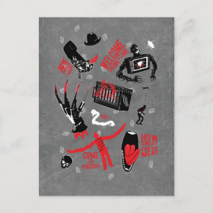 Postal Festiva Una pesadilla en Elm Street   Habla Freddy Krueger