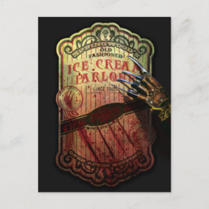 Postal Festiva Una pesadilla en Elm Street   Heladería de Springw