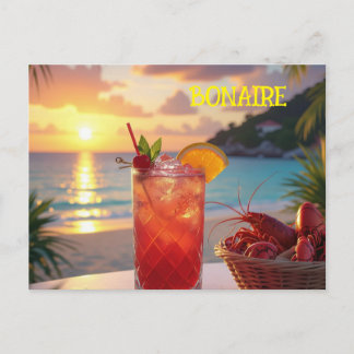 Postal Festiva Una tarde encantadora en Bonaire