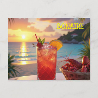 Postal Festiva Una tarde encantadora en Bonaire