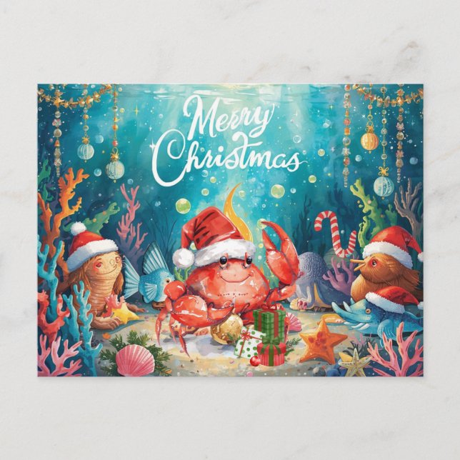 Postal Festiva Under the Sea Christmas Party Collection (Anverso)