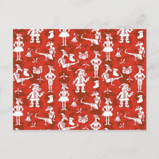 Postal Festiva Unicornios navidades