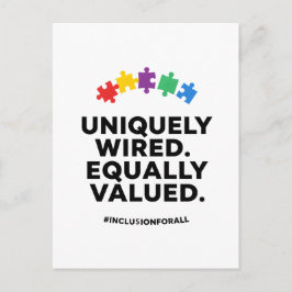 Postal Festiva Uniquely Wired Equally Valued Awareness Art