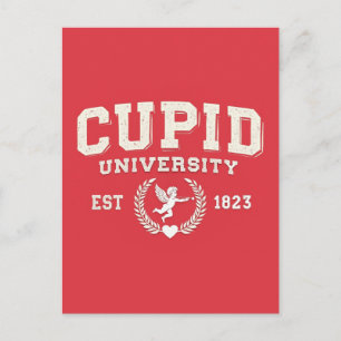 Postal Festiva Universidad Cupid - La Escuela de Amor y Flechas