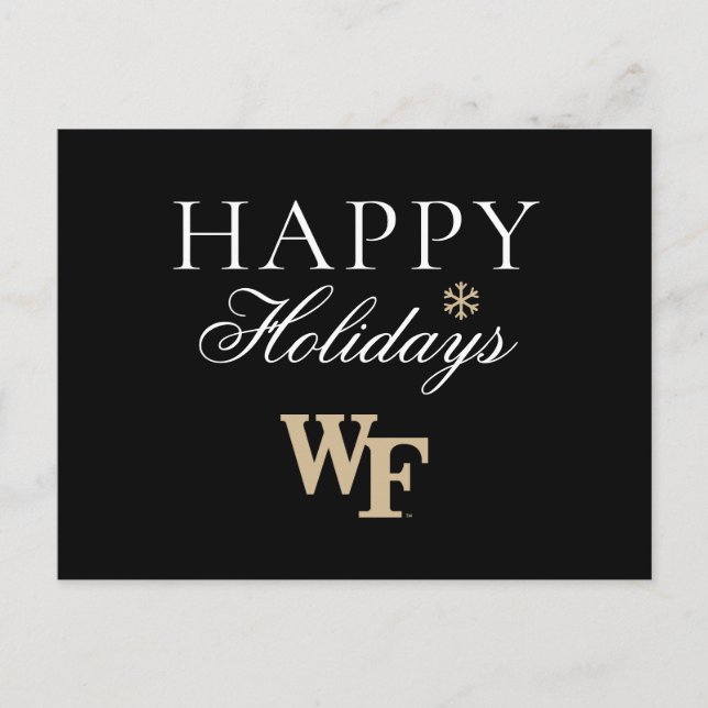 Postal Festiva Universidad de Wake Forest | WF (Anverso)